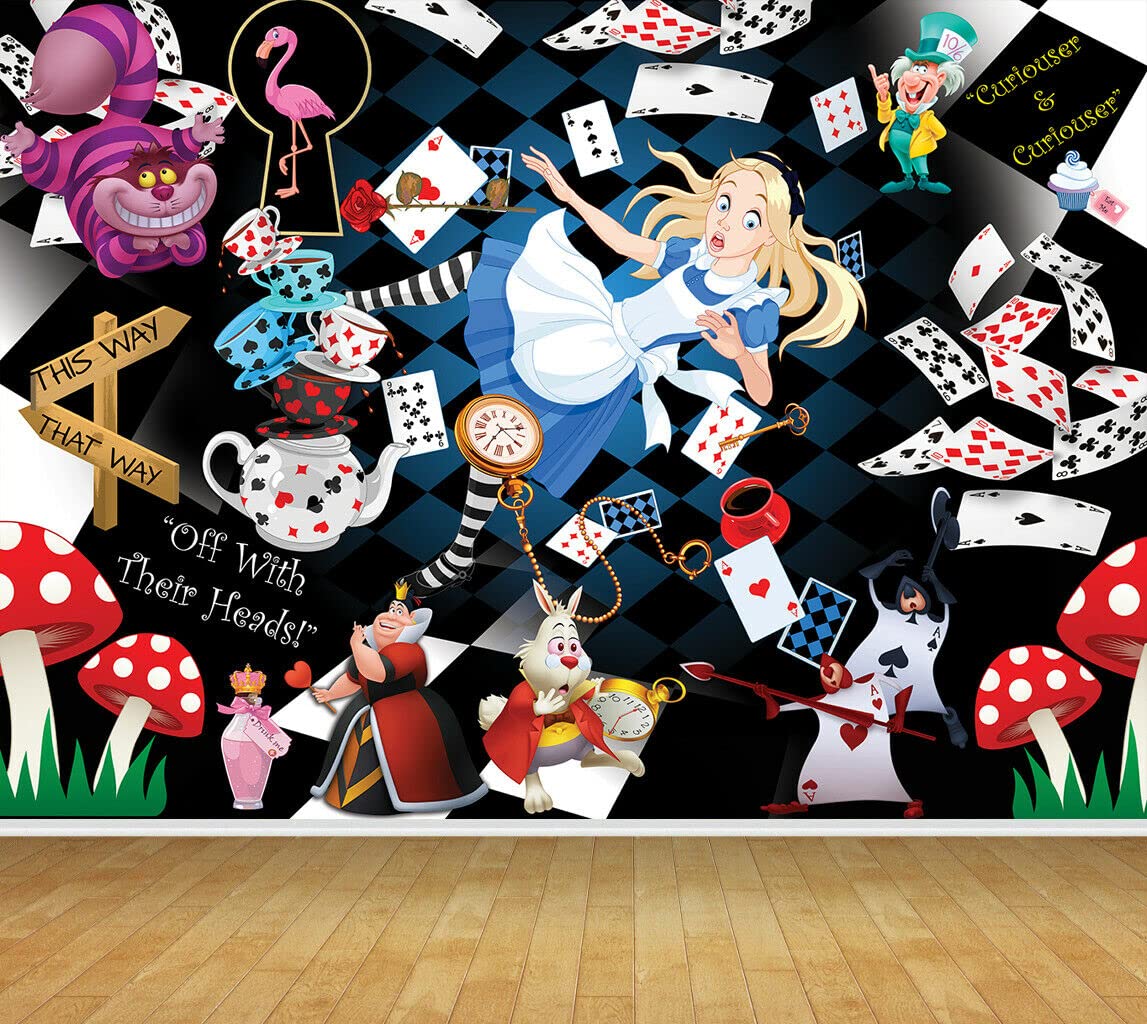 Chicbanners Alice Adventures in Wonderland Wall Art Wall Mural